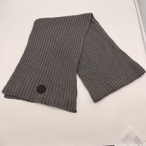 Ted Baker London Grey Knit Scarf Merino Wool Cashmere Made in UK